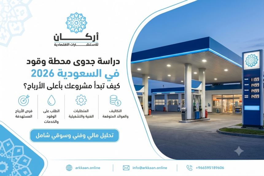 دراسة جدوى محطة وقود في السعودية 2026: كيف تبدأ مشروعك بأعلى الأرباح؟